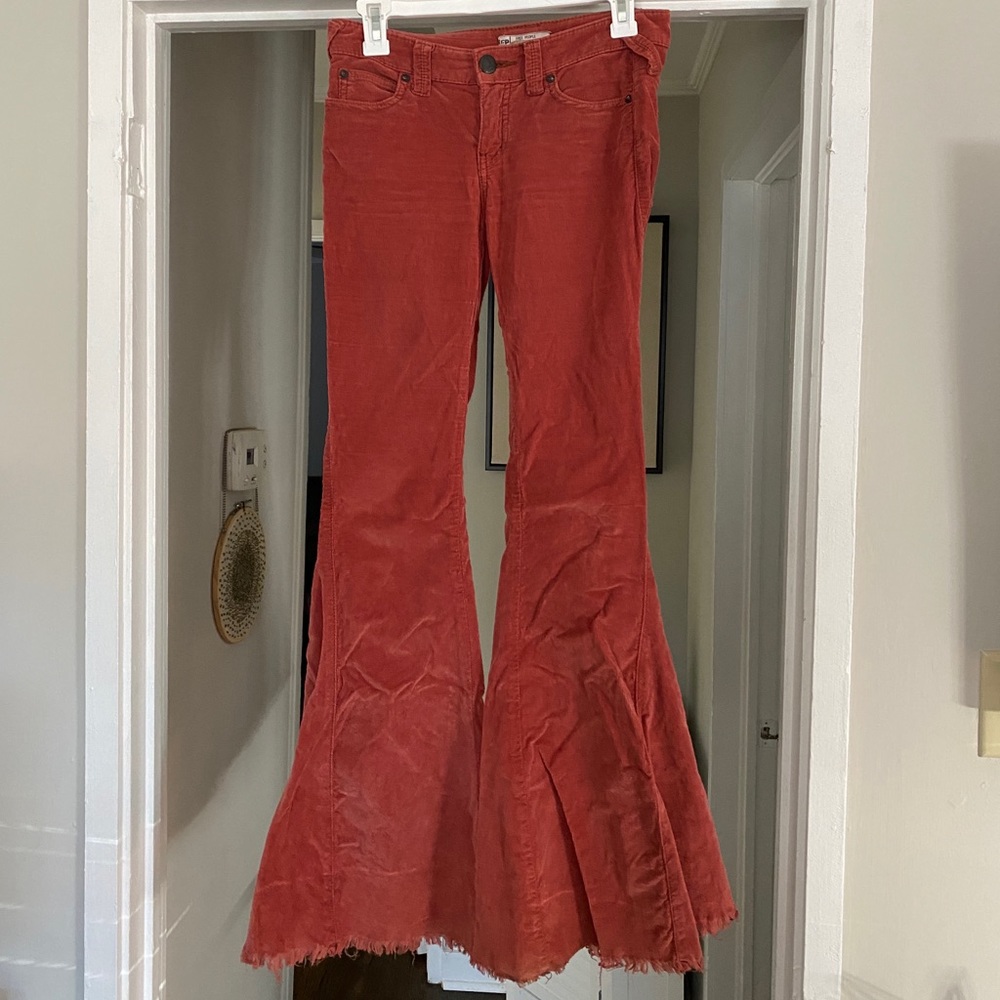 Free People low rise corduroy flare